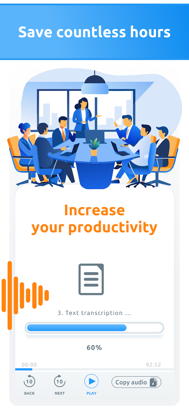 AI Speech to text: Transcribe