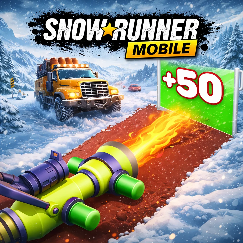 تحميل لعبة Snow Runner Mobile مهكرة 2026 احدث اصدار للاندرويد APK